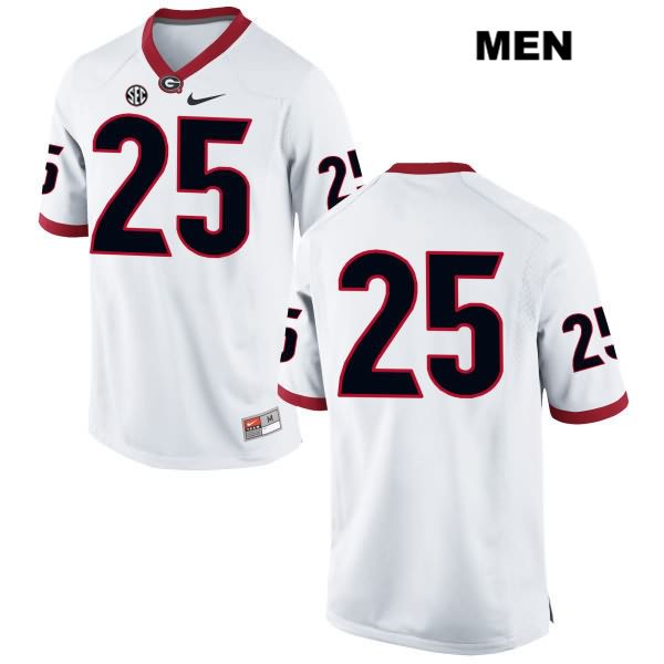 Georgia Bulldogs Men's Quay Walker #25 NCAA No Name Authentic White Nike Stitched College Football Jersey CZO8056QM